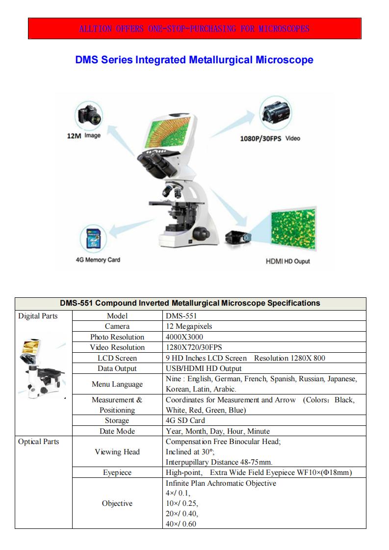 DMS Series Integrated Metallurgical Microscope